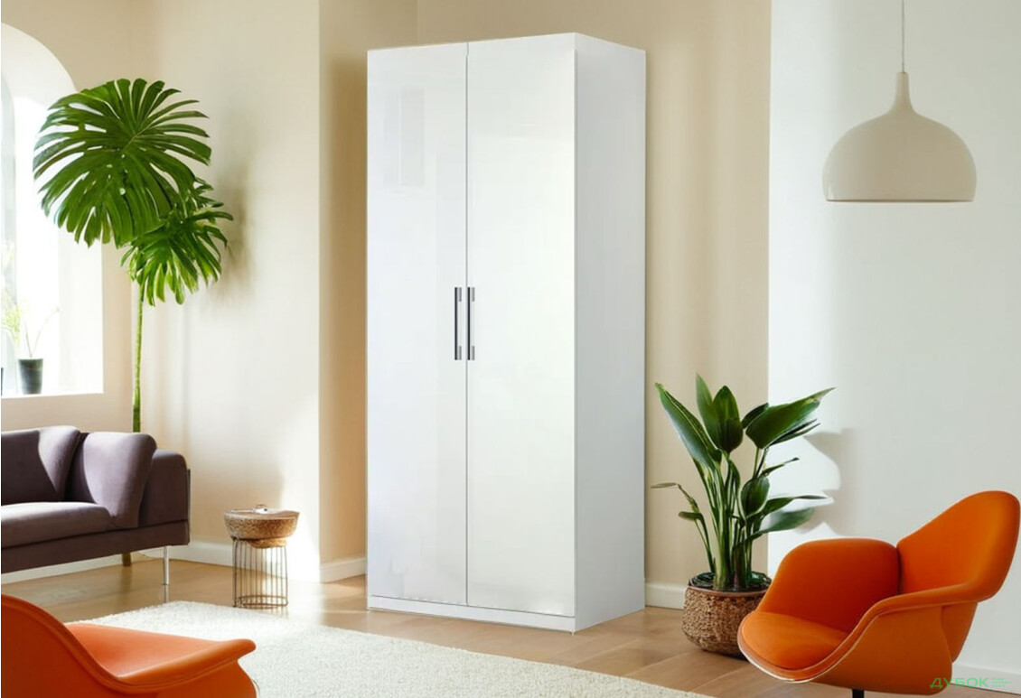 Изображение 3 - Шкаф МироМарк Фемили 2-дверный 90 см Белый, серия Н