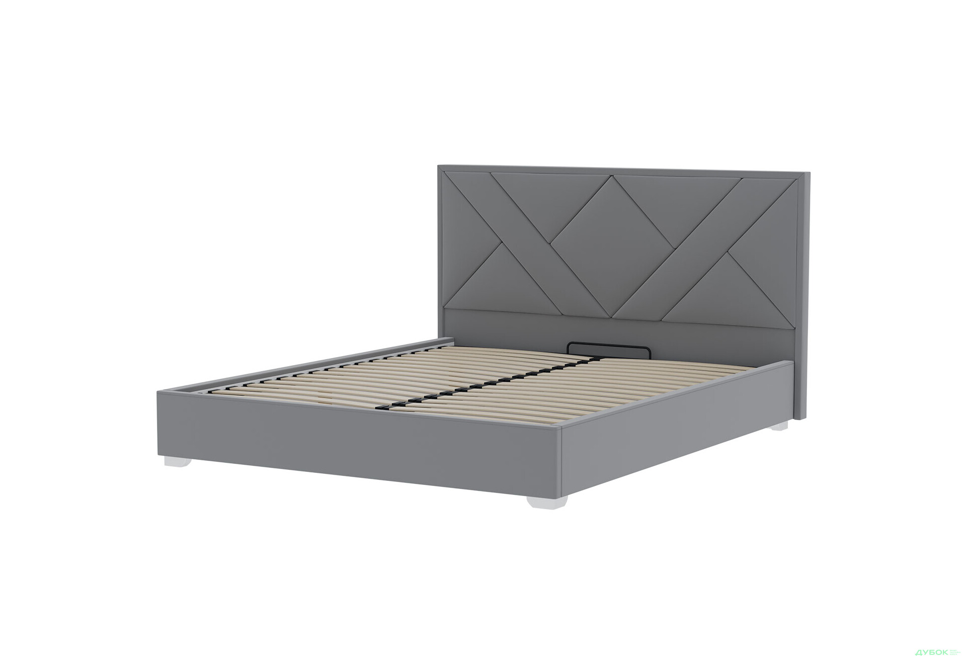 Ліжко-подіум Eurosof Олівія з матрацом Софія Нью 160х200 см з нішею та металопідйомником, сірий - Зображення 4 Зображення 4 - Ліжко-подіум Eurosof Олівія з матрацом Софія Нью 160х200 см з нішею та металопідйомником, сірий