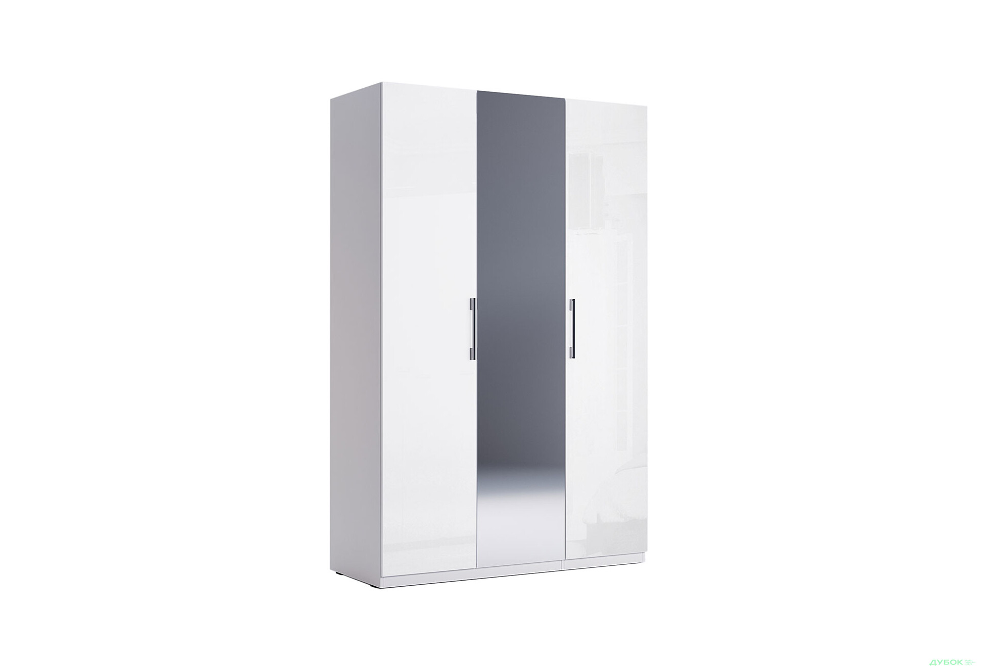 Шафа MiroMark Фемілі 3-дверна з дзеркалом 134 см Біла, серія Н - Зображення 5 Зображення 5 - Шафа MiroMark Фемілі 3-дверна з дзеркалом 134 см Біла, серія Н