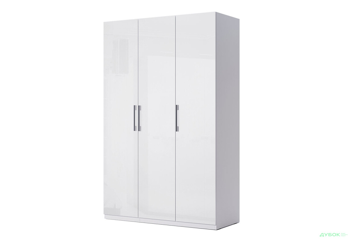 Шафа MiroMark Фемілі 3-дверна 134 см Біла, серія Н - Зображення 1 Зображення 1 - Шафа MiroMark Фемілі 3-дверна 134 см Біла, серія Н