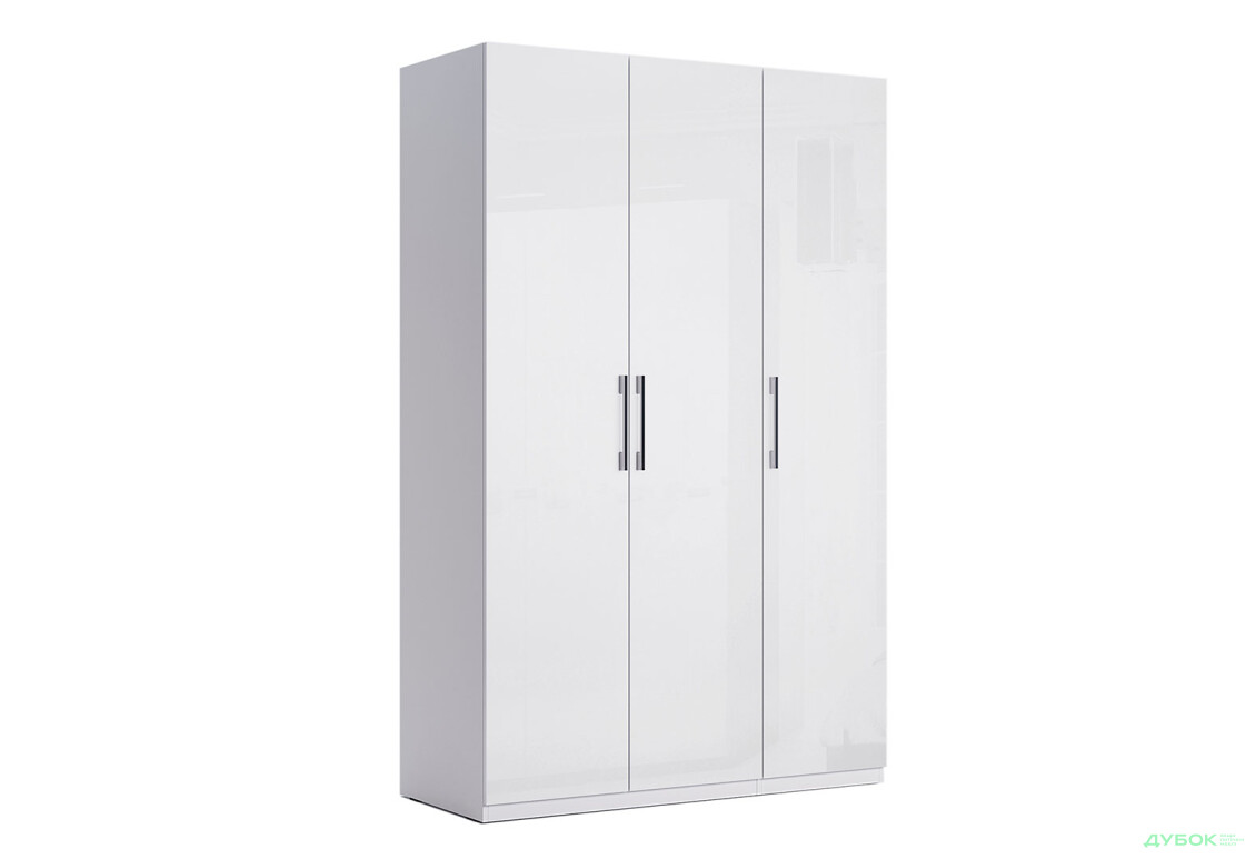 Шафа MiroMark Фемілі 3-дверна 134 см Біла, серія Н - Зображення 5 Зображення 5 - Шафа MiroMark Фемілі 3-дверна 134 см Біла, серія Н