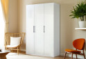 Шафа MiroMark Фемілі 3-дверна 134 см Біла, серія Н - Зображення 2 Зображення 2 - Шафа MiroMark Фемілі 3-дверна 134 см Біла, серія Н