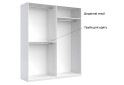 Шафа MiroMark Фемілі 4-дверна 179 см Біла, серія Н - Зображення 16 Зображення 16 - Шафа MiroMark Фемілі 4-дверна 179 см Біла, серія Н