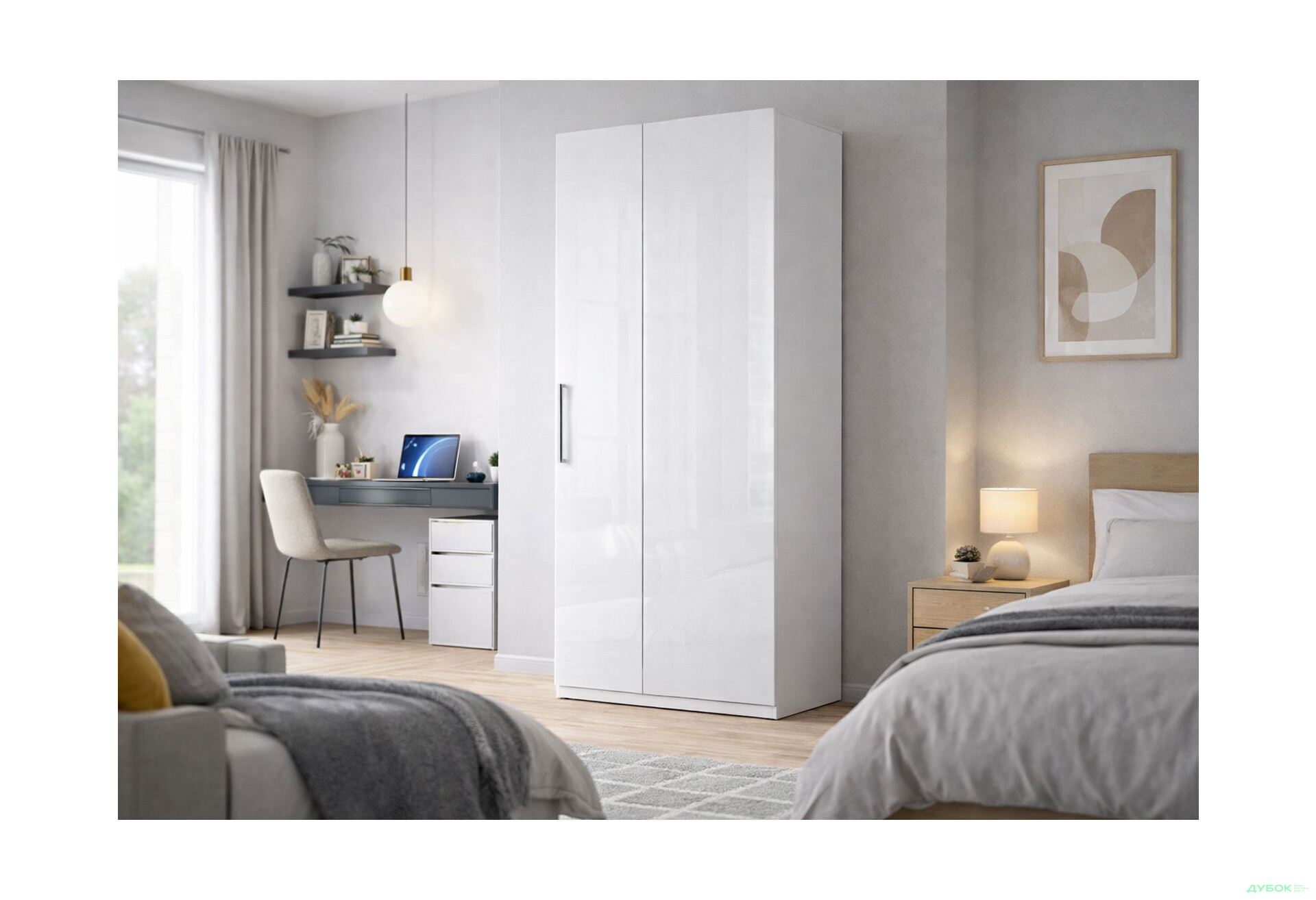 Изображение 2 - Шкаф МироМарк Фемили 1-дверный 45 см Белый, серия Н