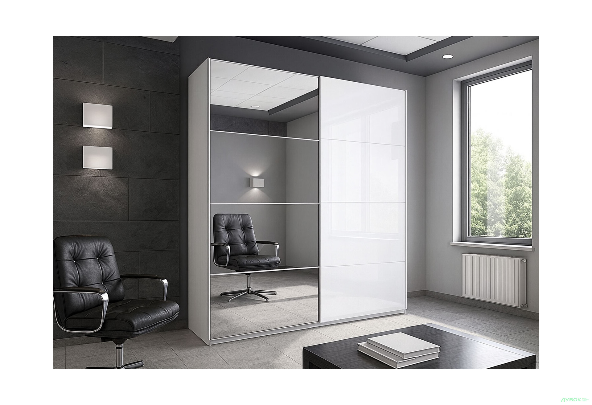 Изображение 2 - Шкаф-купе МироМарк Фемили 2-дверный с зеркалом 150х210 см Белая, серия Н