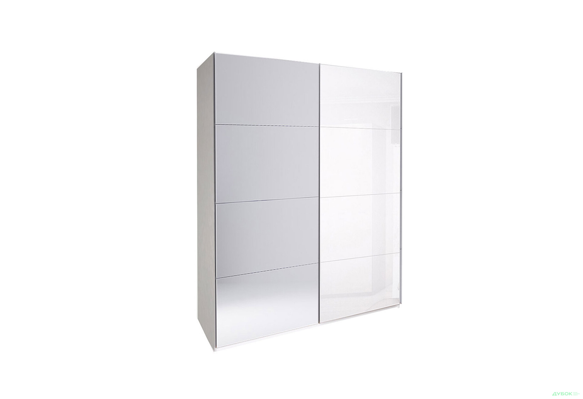 Шкаф-купе МироМарк Фемили 2-дверный с зеркалом 150х210 см Белая, серия Н - Изображение 1 Изображение 1 - Шкаф-купе МироМарк Фемили 2-дверный с зеркалом 150х210 см Белая, серия Н