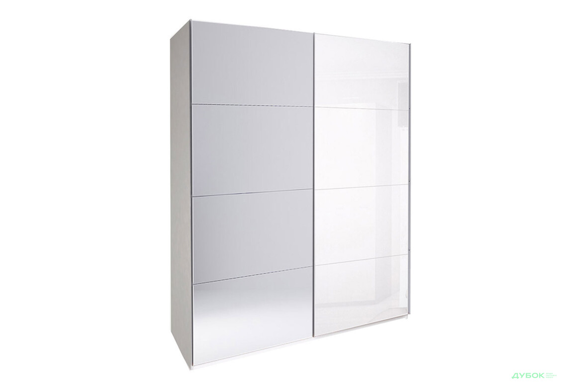 Шкаф-купе МироМарк Фемили 2-дверный с зеркалом 150х210 см Белая, серия Н - Изображение 1 Изображение 1 - Шкаф-купе МироМарк Фемили 2-дверный с зеркалом 150х210 см Белая, серия Н