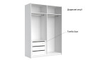 Шкаф-купе МироМарк Фемили 2-дверный с зеркалом 150х210 см Белая, серия Н - Изображение 19 Изображение 19 - Шкаф-купе МироМарк Фемили 2-дверный с зеркалом 150х210 см Белая, серия Н
