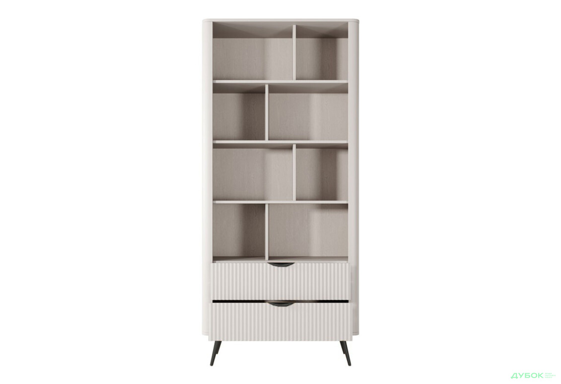 Шафа-стелаж відкритий Perfect Home Ланте / Lante з 2 шухлядами 88 см, бежевий, чорні ніжки - Зображення 4 Зображення 4 - Шафа-стелаж відкритий Perfect Home Ланте / Lante з 2 шухлядами 88 см, бежевий, чорні ніжки