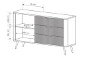 Изображение 6 - Комод Perfect Home Ланте / Lante 1-дверный с 3 ящиками 138 см, бежевый, черные ножки
