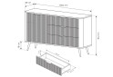 Изображение 7 - Комод Perfect Home Ланте / Lante 1-дверный с 3 ящиками 138 см, бежевый, черные ножки