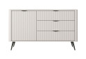 Изображение 4 - Комод Perfect Home Ланте / Lante 1-дверный с 3 ящиками 138 см, бежевый, черные ножки