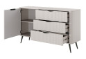 Изображение 2 - Комод Perfect Home Ланте / Lante 1-дверный с 3 ящиками 138 см, бежевый, черные ножки