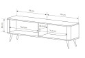 Изображение 7 - Тумба под ТВ Perfect Home Ланте / Lante с 2 дверками 163 см, бежевый, черные ножки