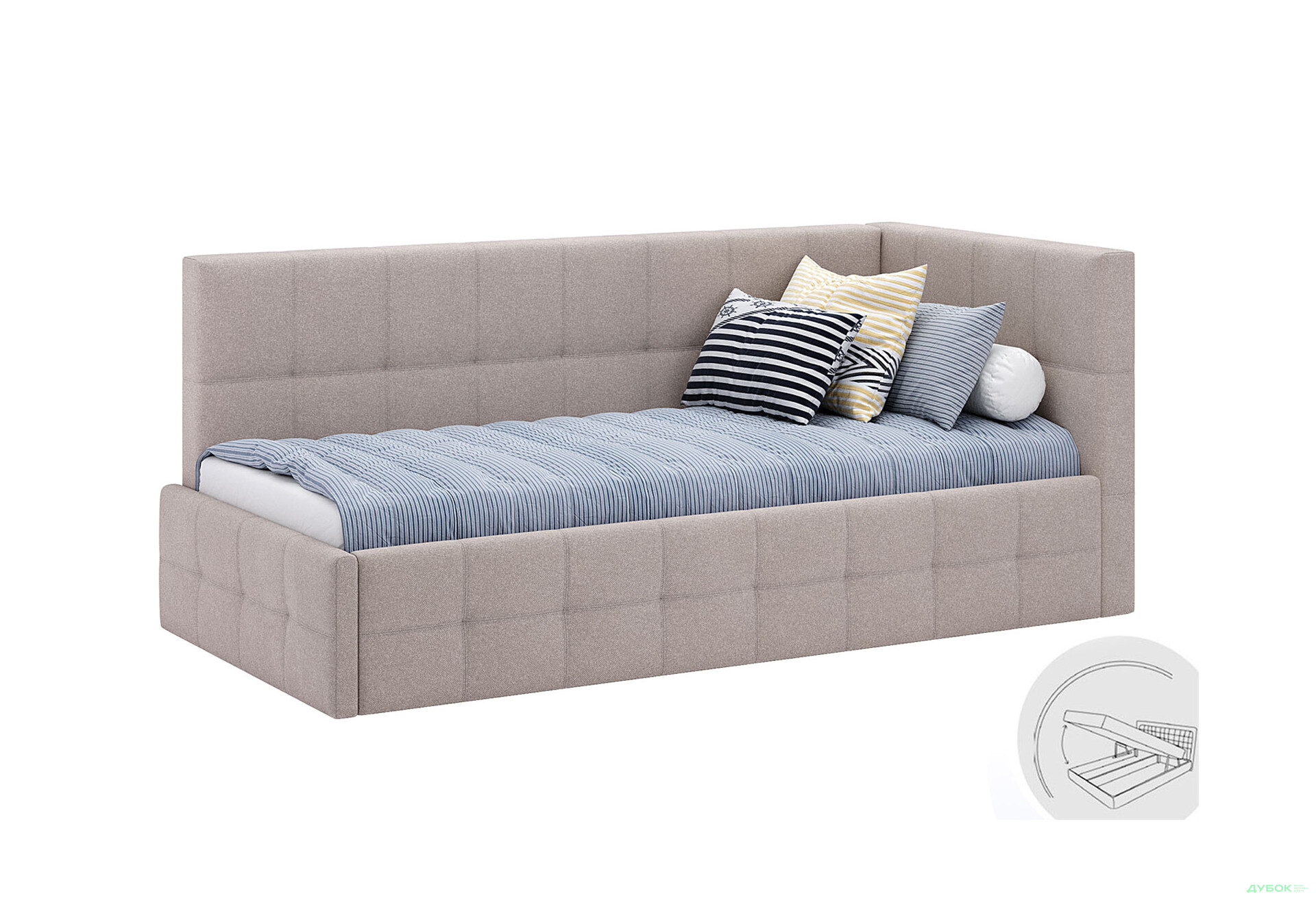 Зображення 2 - Ліжко м'яке MiroMark Келлі 90х200 см підйомне