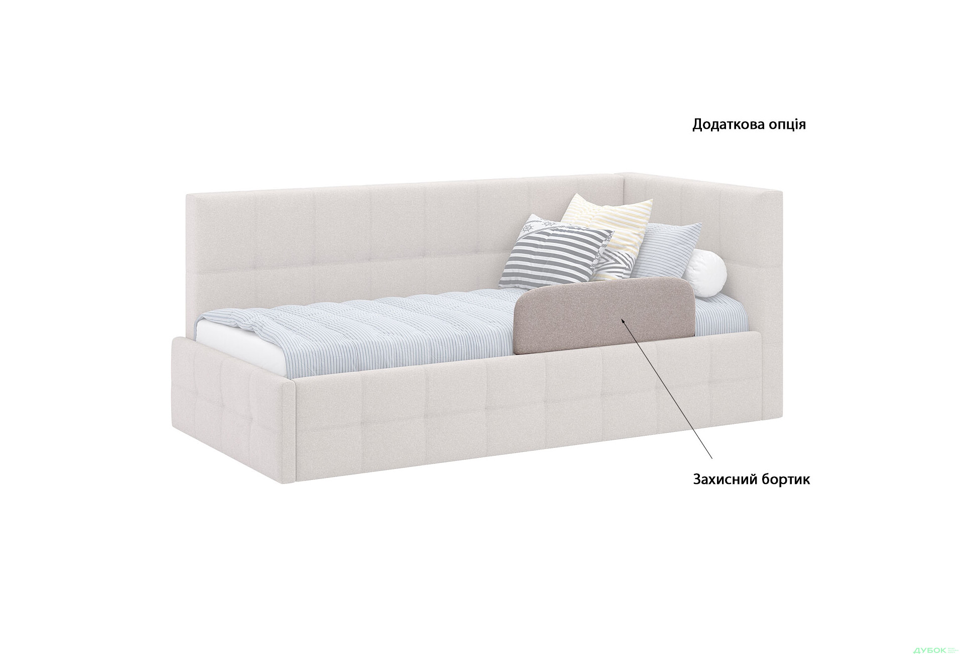 Зображення 4 - Ліжко м'яке MiroMark Келлі 90х200 см підйомне