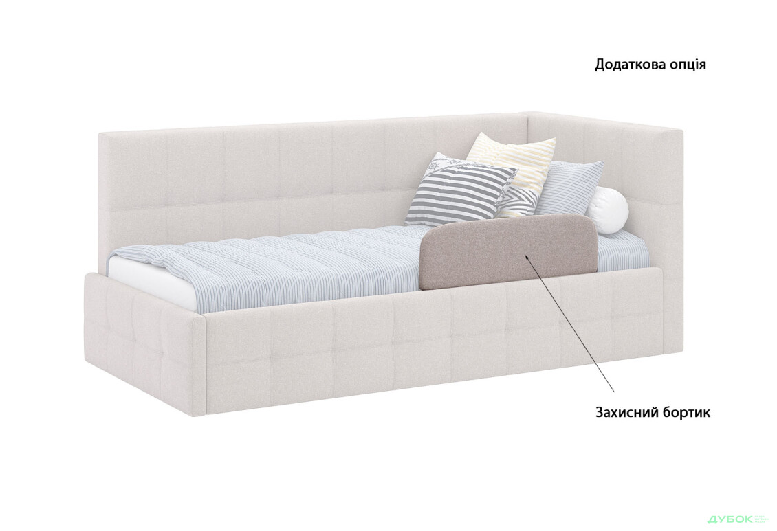 Зображення 4 - Ліжко м'яке MiroMark Келлі 90х200 см підйомне