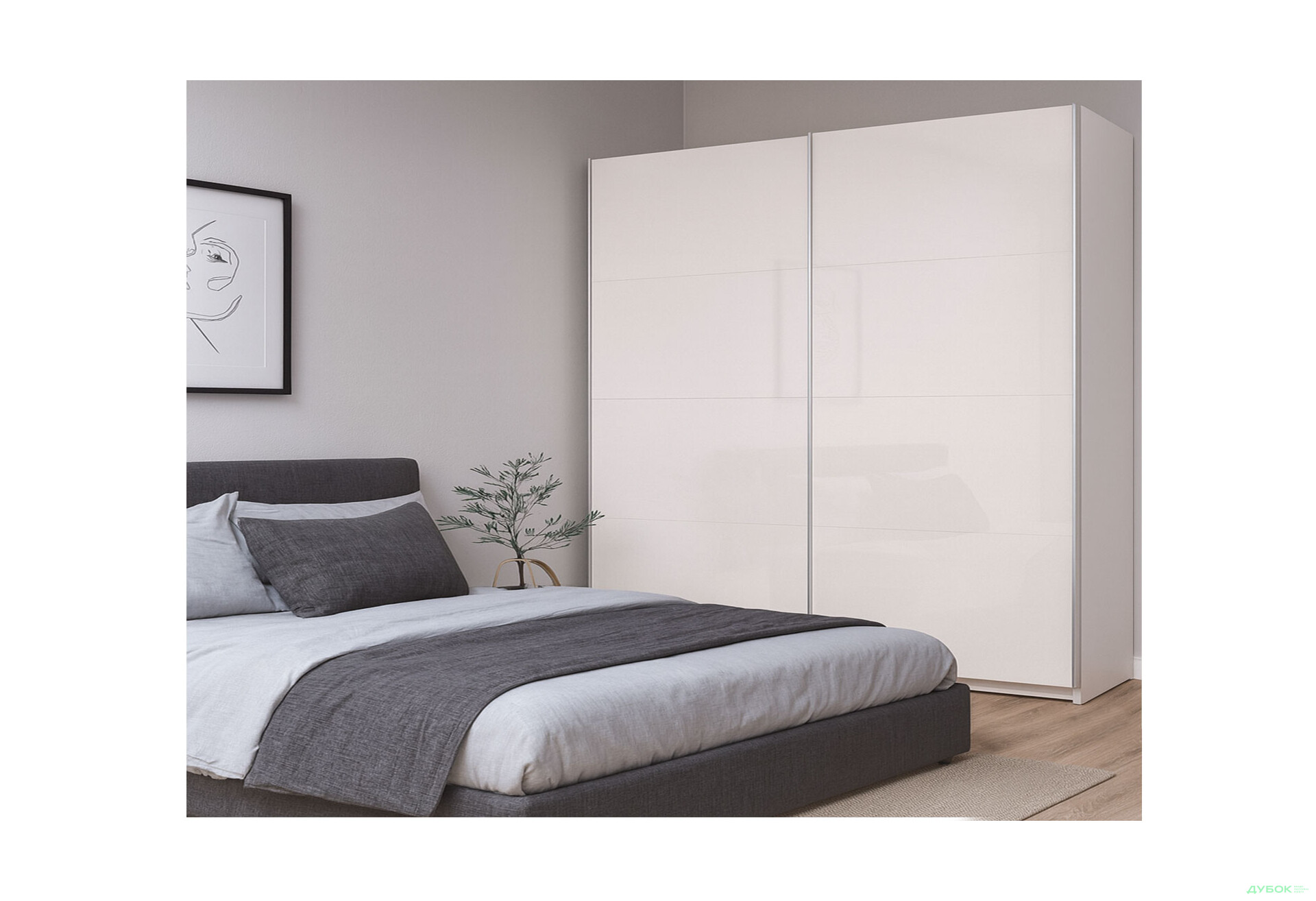 Изображение 2 - Шкаф-купе МироМарк Фемили 2-дверный 250х210 см Белый, серия Н