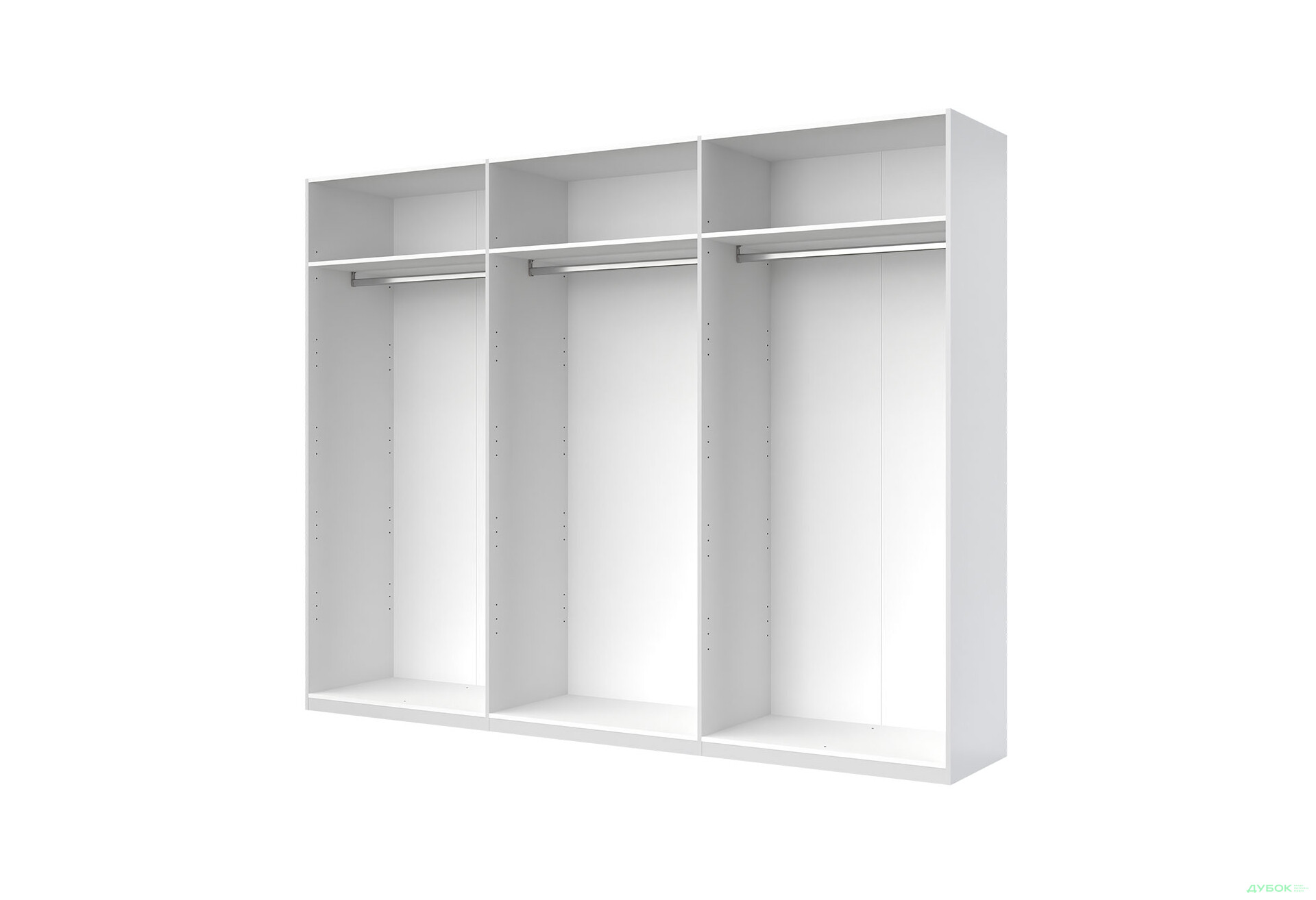 Зображення 4 - Шафа MiroMark Рамона 6-дверна з дзеркалом 274 см Дуб крафт/Лава, серія Н