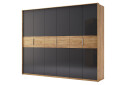 Шкаф МироМарк Рамона 6-дверный 274 см Дуб крафт/Лава, серия Н - Изображение 1 Изображение 1 - Шкаф МироМарк Рамона 6-дверный 274 см Дуб крафт/Лава, серия Н