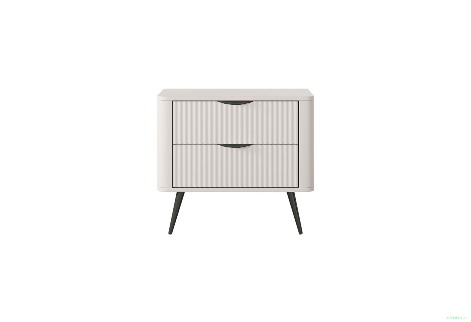 Изображение 3 - Прикроватная тумба Perfect Home Ланте / Lante с 2 ящиками 63 см, бежевый, черные ножки