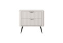 Изображение 3 - Прикроватная тумба Perfect Home Ланте / Lante с 2 ящиками 63 см, бежевый, черные ножки