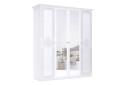 Шафа MiroMark Луїза 4-дверна з дзеркалом 192 см Біла, серія Н - Зображення 4 Зображення 4 - Шафа MiroMark Луїза 4-дверна з дзеркалом 192 см Біла, серія Н