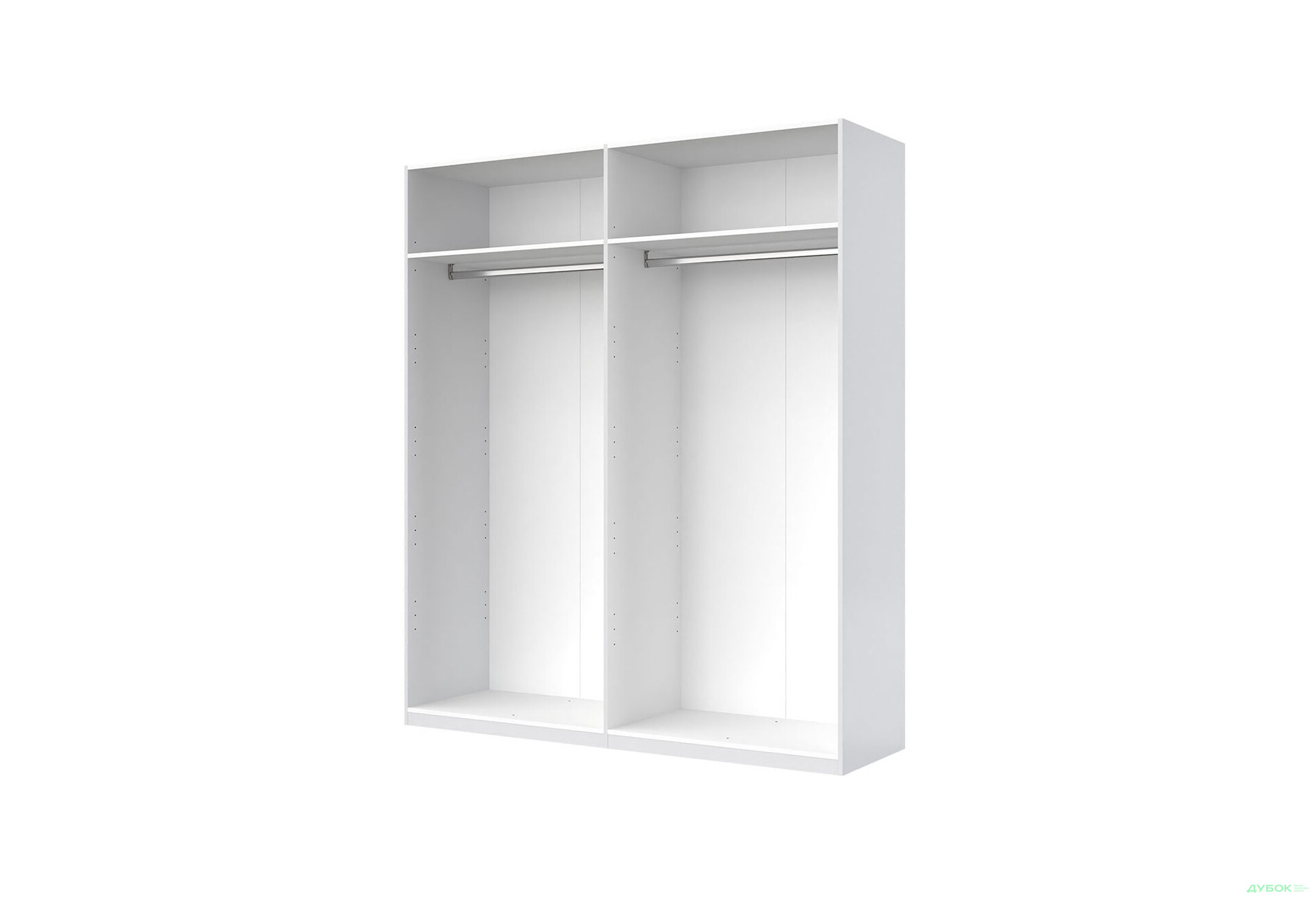 Шафа MiroMark Луїза 4-дверна з дзеркалом 192 см Біла, серія Н - Зображення 3 Зображення 3 - Шафа MiroMark Луїза 4-дверна з дзеркалом 192 см Біла, серія Н