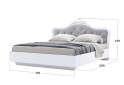 Зображення 2 - Ліжко MiroMark Луїза з короною (без вкладу) 160х200 см, біле