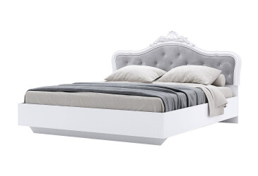 Ліжко MiroMark Луїза з короною (без вкладу) 160х200 см, біле
