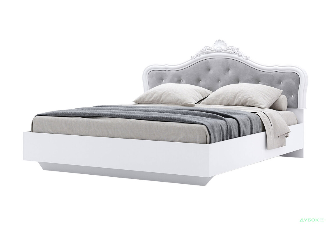 Ліжко MiroMark Луїза з короною (без вкладу) 160х200 см, біле