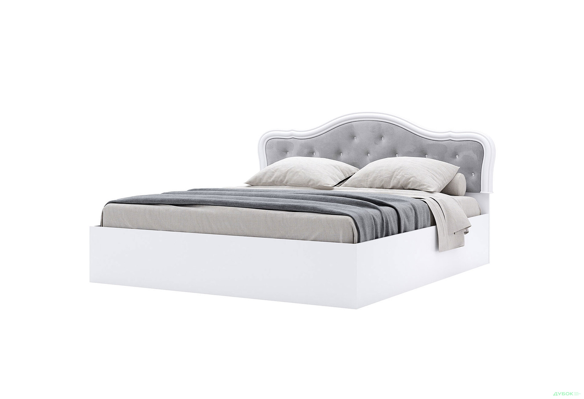 Ліжко MiroMark Луїза 160х200 см підйомне, біле - Зображення 1 Зображення 1 - Ліжко MiroMark Луїза 160х200 см підйомне, біле