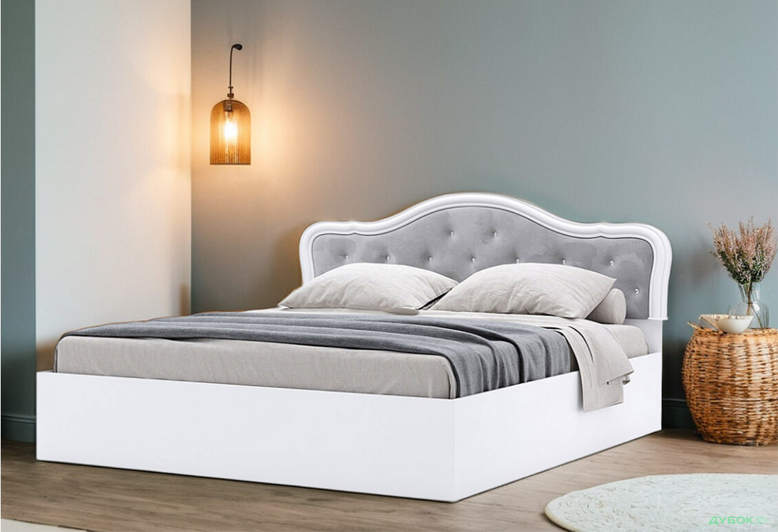 Ліжко MiroMark Луїза 160х200 см підйомне, біле - Зображення 2 Зображення 2 - Ліжко MiroMark Луїза 160х200 см підйомне, біле