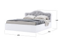 Зображення 3 - Ліжко MiroMark Луїза 180х200 см підйомне, біле