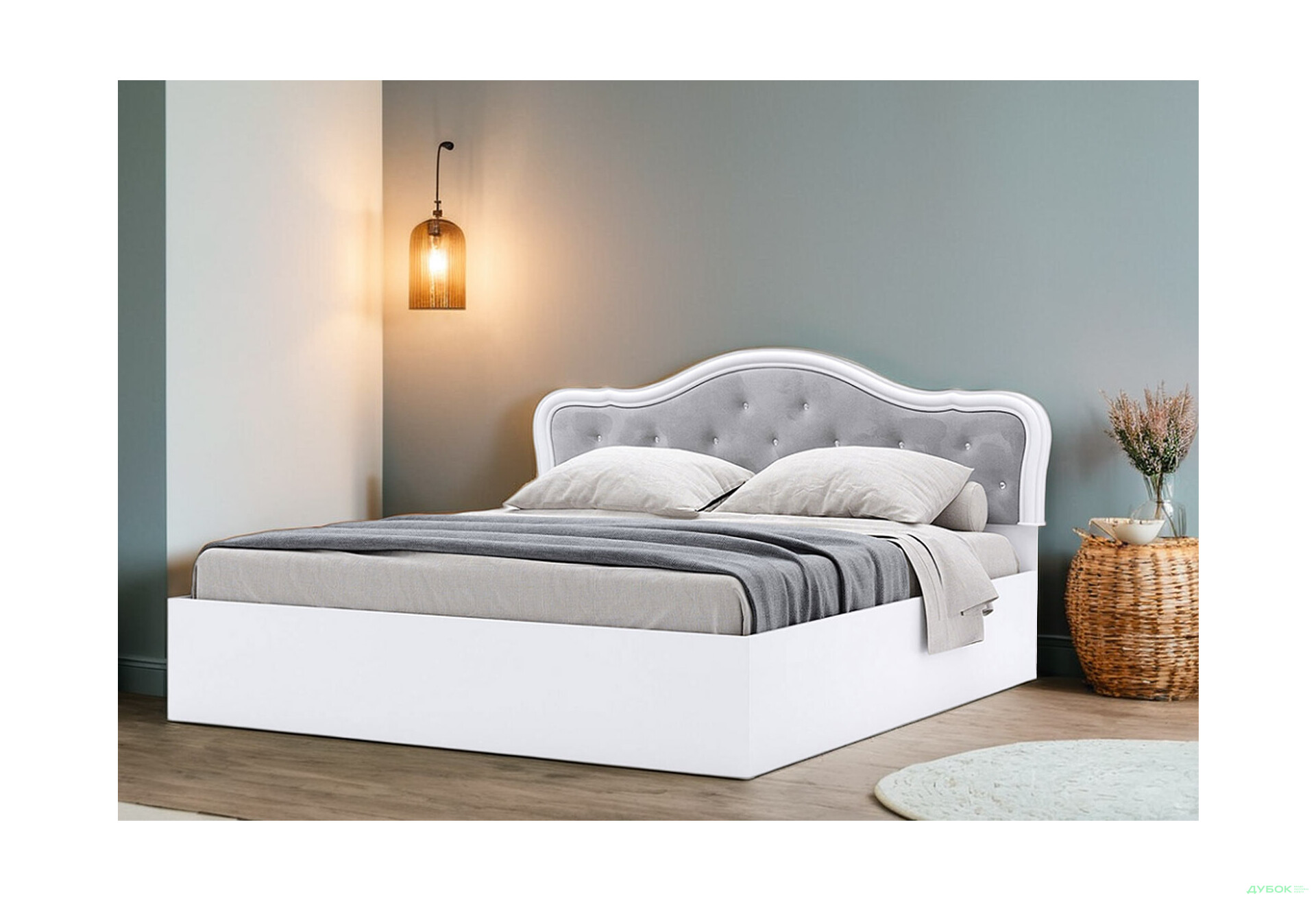 Зображення 2 - Ліжко MiroMark Луїза 180х200 см підйомне, біле