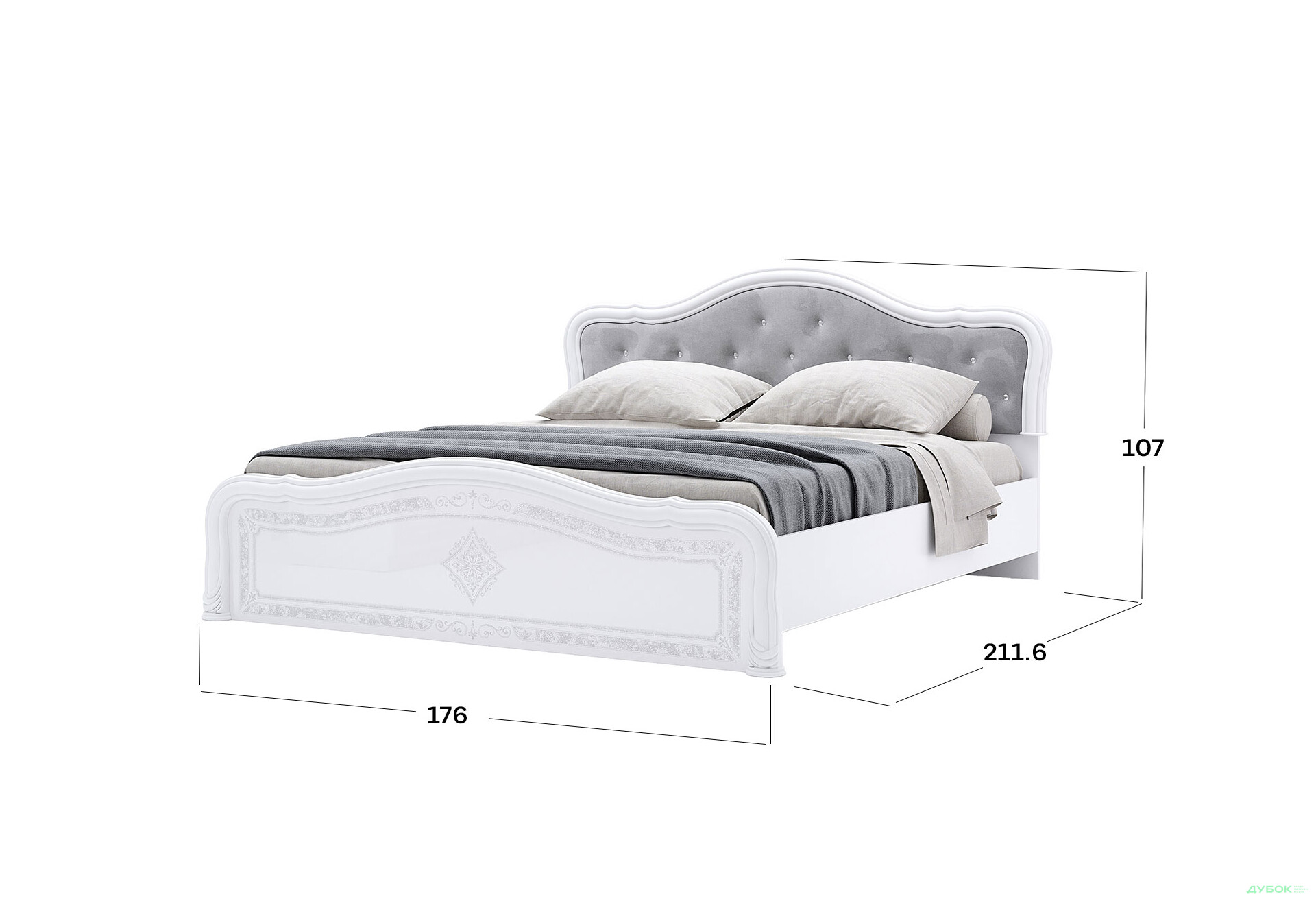 Изображение 3 - Кровать MiroMark Луиза Люкс (без вклада) 160х200 см, белая