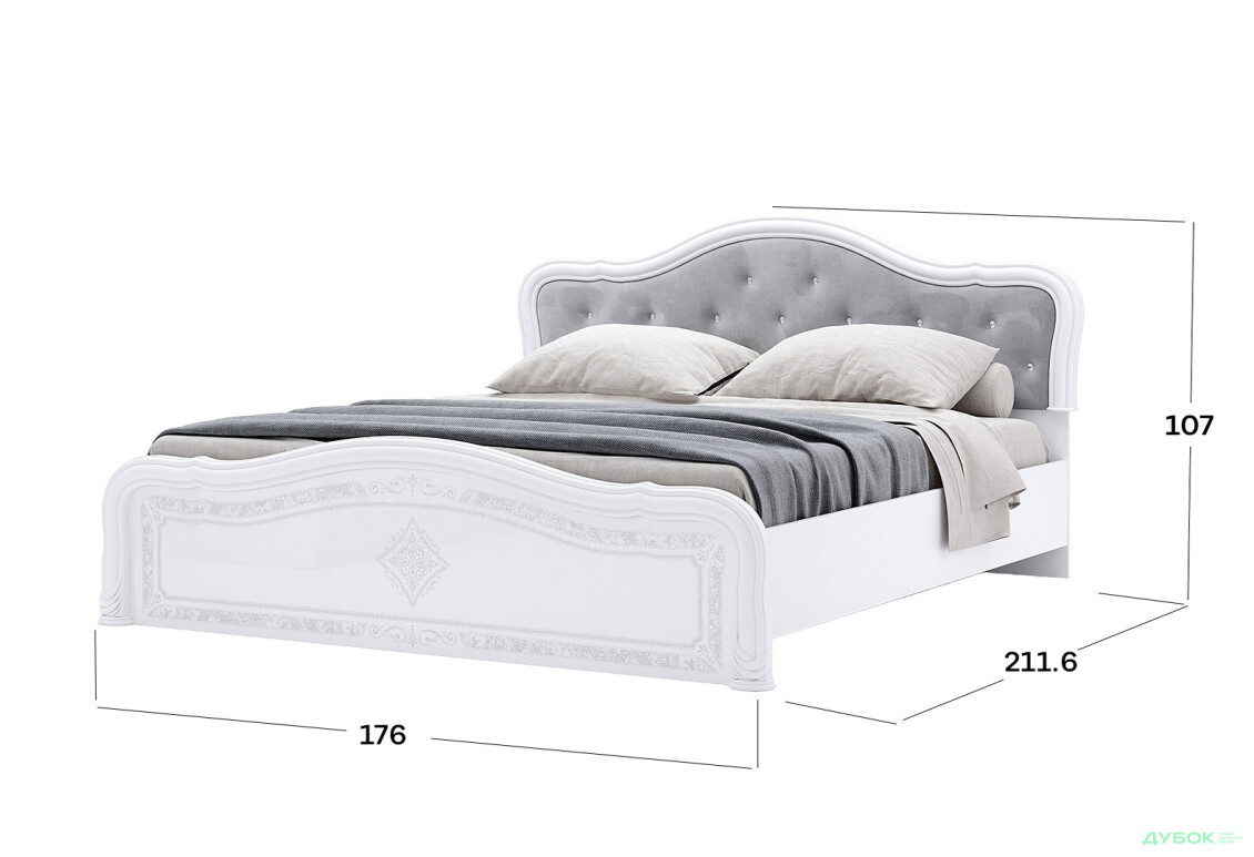 Изображение 3 - Кровать MiroMark Луиза Люкс (без вклада) 160х200 см, белая