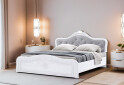 Ліжко MiroMark Луїза Люкс (без вкладу) з короною 180х200 см, біле - Зображення 2 Зображення 2 - Ліжко MiroMark Луїза Люкс (без вкладу) з короною 180х200 см, біле