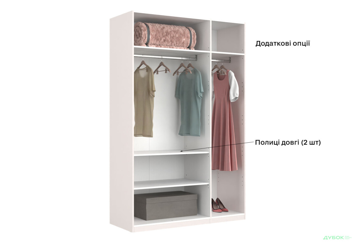 Шафа MiroMark Лілі / Lily 3-дверна 134 см, глянець кашемір, серія Н - Зображення 9 Зображення 9 - Шафа MiroMark Лілі / Lily 3-дверна 134 см, глянець кашемір, серія Н