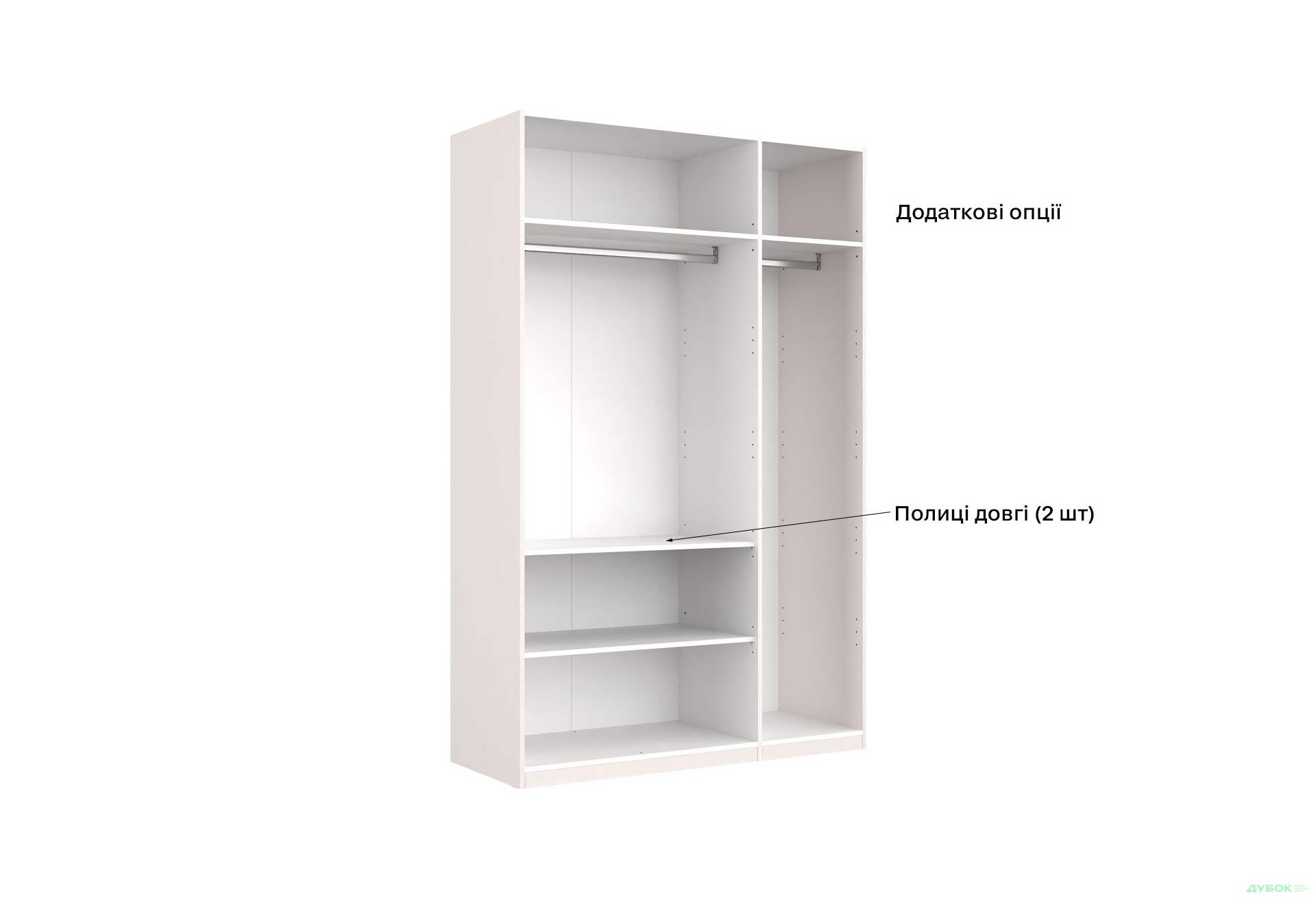 Шафа MiroMark Лілі / Lily 3-дверна 134 см, глянець кашемір, серія Н - Зображення 8 Зображення 8 - Шафа MiroMark Лілі / Lily 3-дверна 134 см, глянець кашемір, серія Н