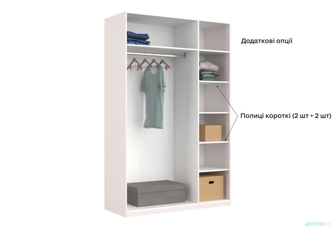 Шафа MiroMark Лілі / Lily 3-дверна 134 см, глянець кашемір, серія Н - Зображення 11 Зображення 11 - Шафа MiroMark Лілі / Lily 3-дверна 134 см, глянець кашемір, серія Н