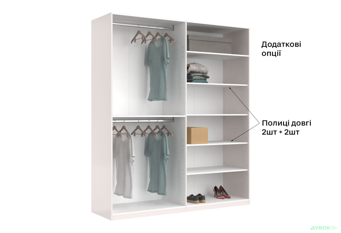 Зображення 11 - Шафа MiroMark Лілі / Lily 4-дверна із дзеркалом 179 см, глянець кашемір, серія Н