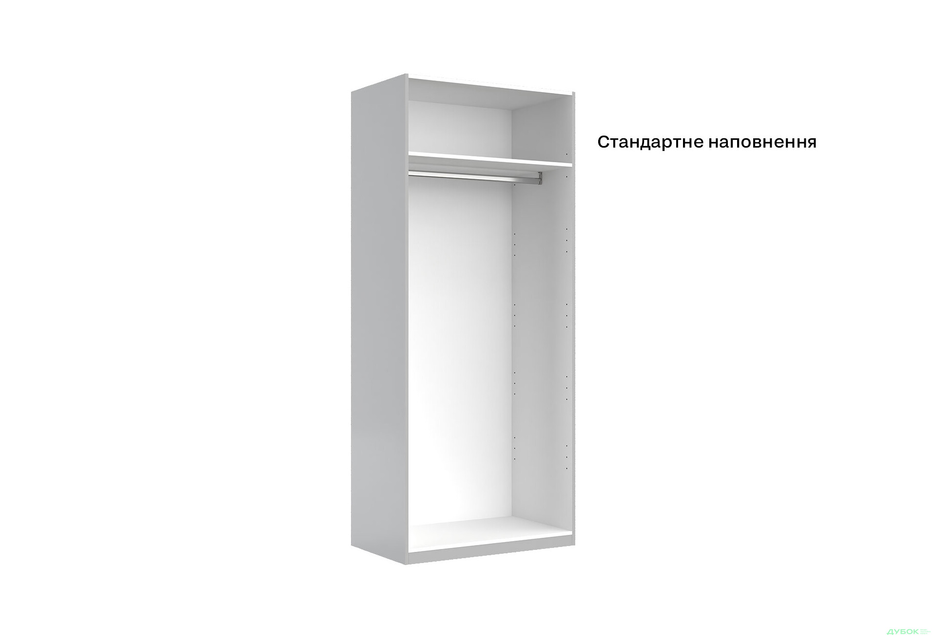 Шафа MiroMark Мегі / Megy 2-дверна 90 см глянець сірий шиншила, серія Н - Зображення 6 Зображення 6 - Шафа MiroMark Мегі / Megy 2-дверна 90 см глянець сірий шиншила, серія Н