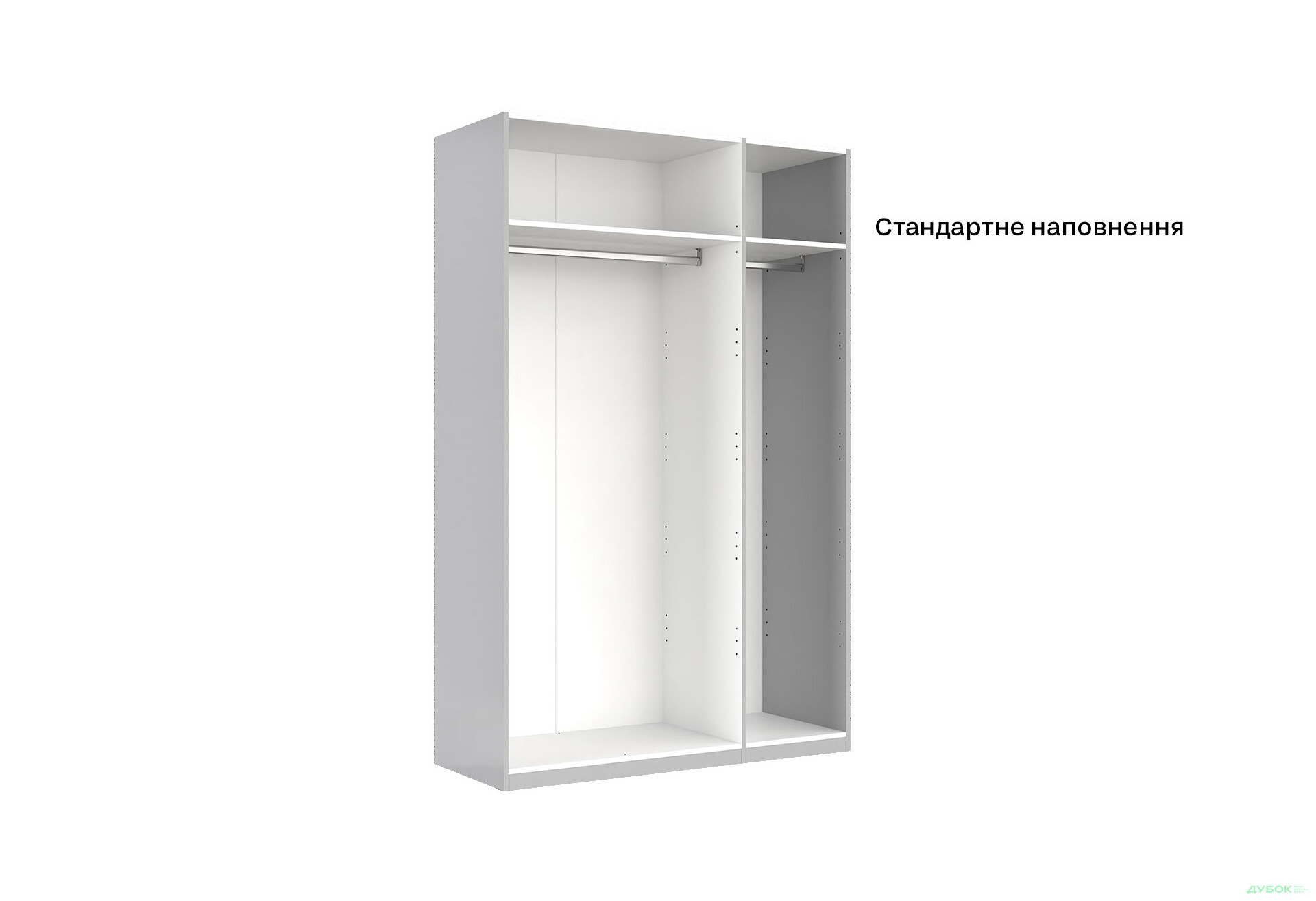 Шафа MiroMark Мегі / Megy 3-дверна 134 см глянець сірий шиншила, серія Н - Зображення 6 Зображення 6 - Шафа MiroMark Мегі / Megy 3-дверна 134 см глянець сірий шиншила, серія Н