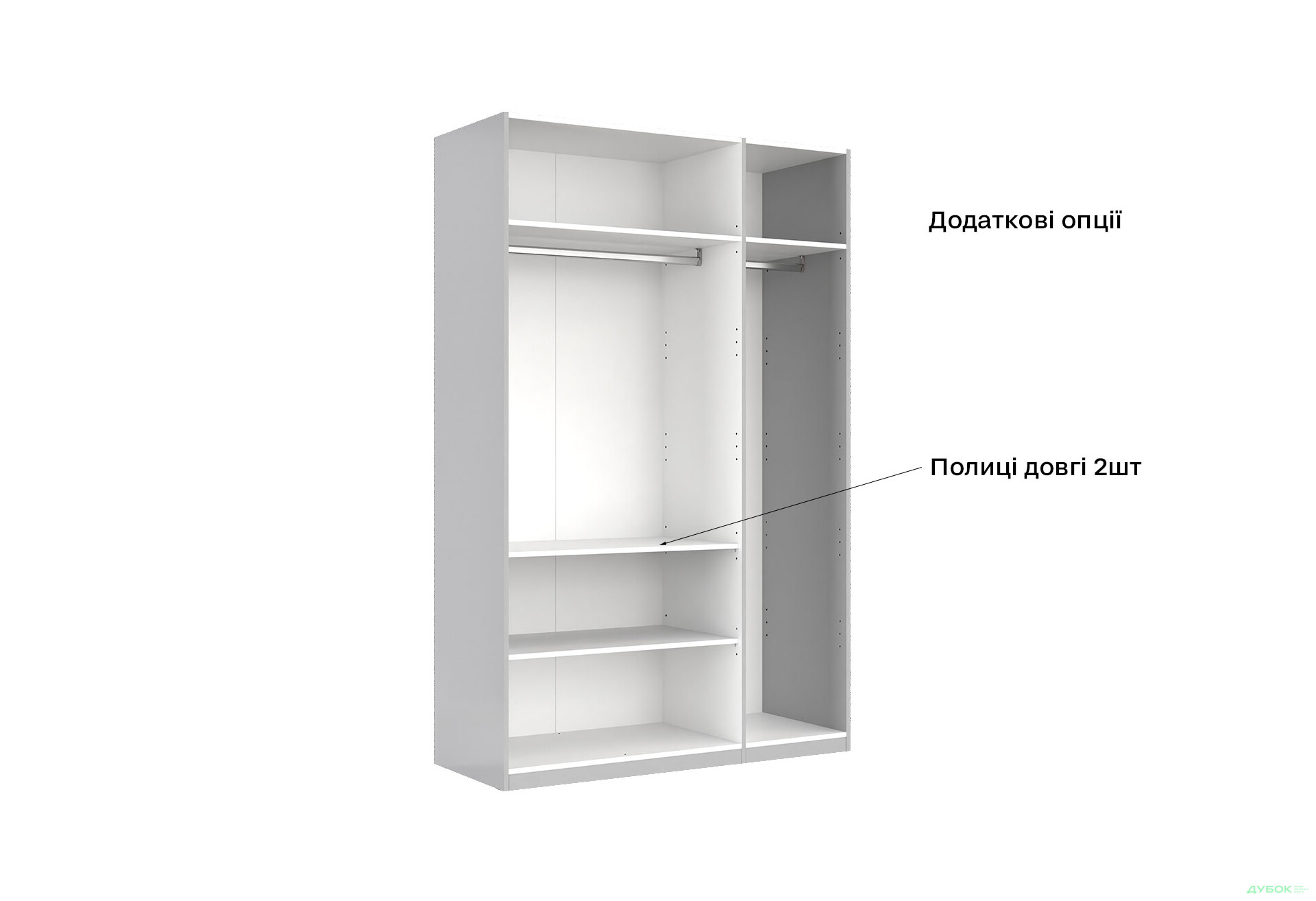 Шафа MiroMark Мегі / Megy 3-дверна 134 см глянець сірий шиншила, серія Н - Зображення 8 Зображення 8 - Шафа MiroMark Мегі / Megy 3-дверна 134 см глянець сірий шиншила, серія Н