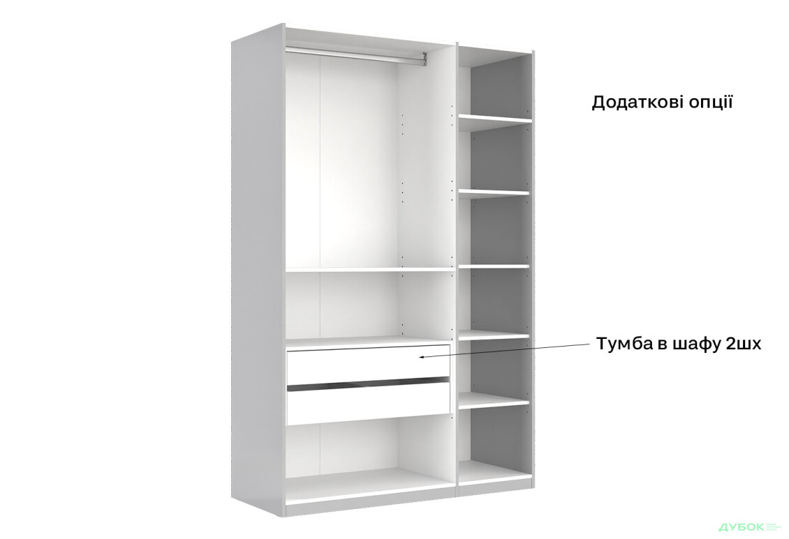 Шафа MiroMark Мегі / Megy 3-дверна 134 см глянець сірий шиншила, серія Н - Зображення 11 Зображення 11 - Шафа MiroMark Мегі / Megy 3-дверна 134 см глянець сірий шиншила, серія Н
