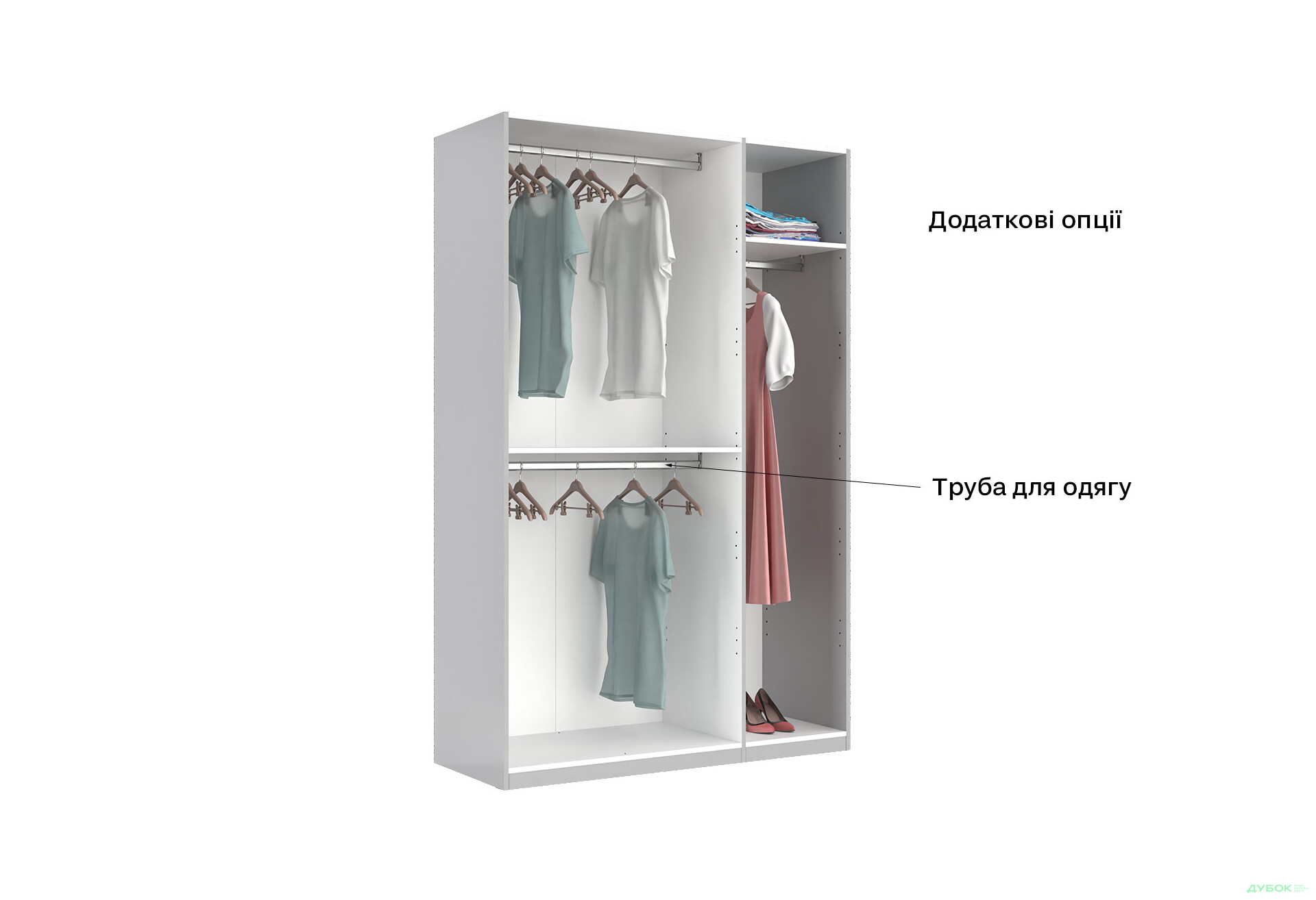 Шафа MiroMark Мегі / Megy 3-дверна 134 см глянець сірий шиншила, серія Н - Зображення 12 Зображення 12 - Шафа MiroMark Мегі / Megy 3-дверна 134 см глянець сірий шиншила, серія Н