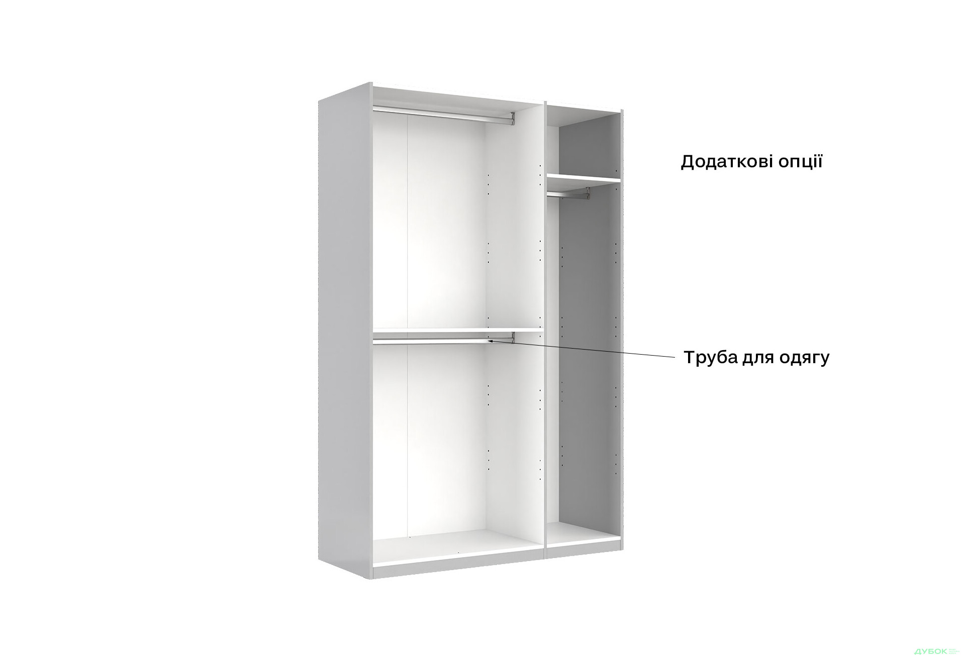 Шафа MiroMark Мегі / Megy 3-дверна 134 см глянець сірий шиншила, серія Н - Зображення 13 Зображення 13 - Шафа MiroMark Мегі / Megy 3-дверна 134 см глянець сірий шиншила, серія Н