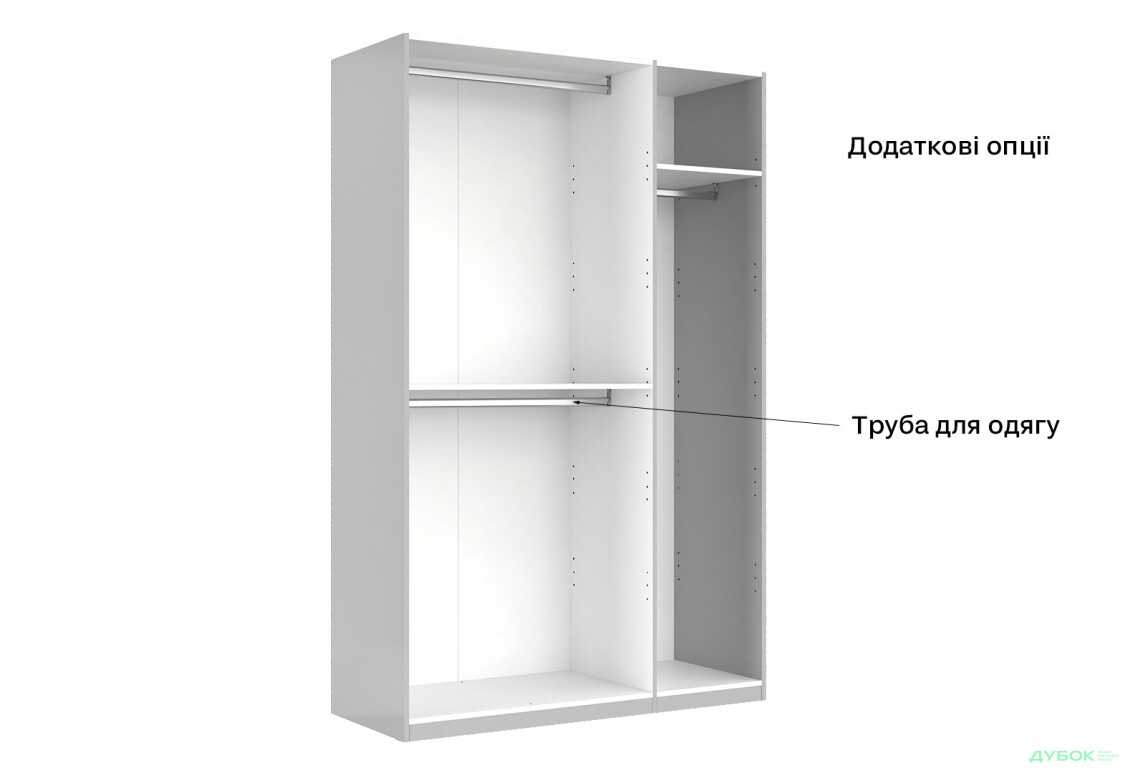 Шафа MiroMark Мегі / Megy 3-дверна 134 см глянець сірий шиншила, серія Н - Зображення 13 Зображення 13 - Шафа MiroMark Мегі / Megy 3-дверна 134 см глянець сірий шиншила, серія Н