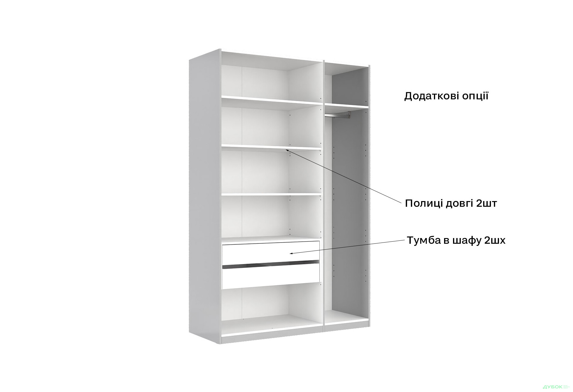 Шафа MiroMark Мегі / Megy 3-дверна 134 см глянець сірий шиншила, серія Н - Зображення 15 Зображення 15 - Шафа MiroMark Мегі / Megy 3-дверна 134 см глянець сірий шиншила, серія Н